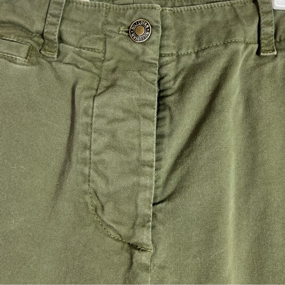 Nili Lotan Tomboy Chino Pants Green Size 6 - Picture 6 of 11